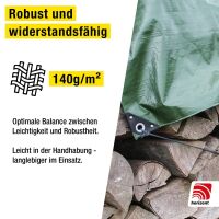 Abdeckplane | grün | 4 x 6 m | 140 g/m²