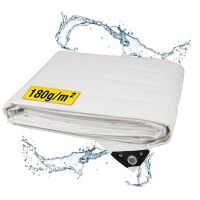 Abdeckplane | weiß | 8 x 10 m| 180 g / m²