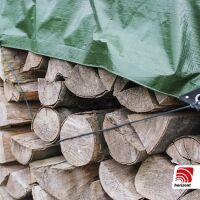 Holzabdeckplane | grün|  1,5  x 10 m | 260 g/m²