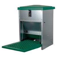 Futterautomat für Hühner Feedomatic mit Trittplatte | 5kg | verzinkt