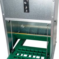 Futterautomat für Hühner Feedomatic mit Trittplatte | 5kg | verzinkt