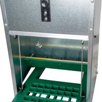 Futterautomat für Hühner Feedomatic mit Trittplatte | 8kg | verzinkt