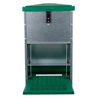 Futterautomat für Hühner Feedomatic mit Trittplatte | 8kg | verzinkt