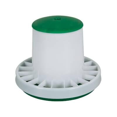 Kunststoff Geflügelfutterautomat ASCOT | grün | (2,5 kg)