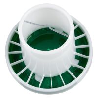 Geflügelfutterautomat ASCOT aus Kunststoff – grün, 2,5 kg