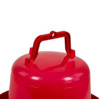 Hühnertränke 5 Liter – Rote Kunststofftränke für Geflügel