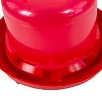 Hühnertränke 5 Liter – Rote Kunststofftränke für Geflügel