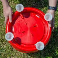 Kunststoff Geflügeltränke COMBO 6 Liter – Rot mit Bajonettverschluss