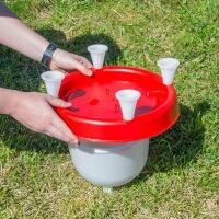 Kunststoff Geflügeltränke COMBO mit Bajonettverschluss rot  (6 L)