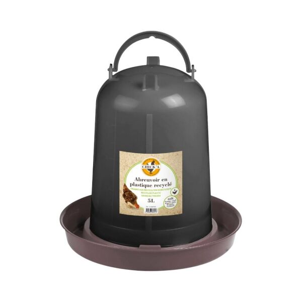 Hühnertränke aus recyceltem Kunststoff 5 Liter – Nachhaltige Geflügeltränke
